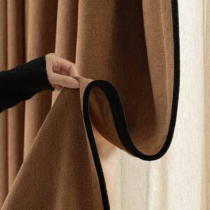 Blexos Velvet Curtains 7 Feet Long for